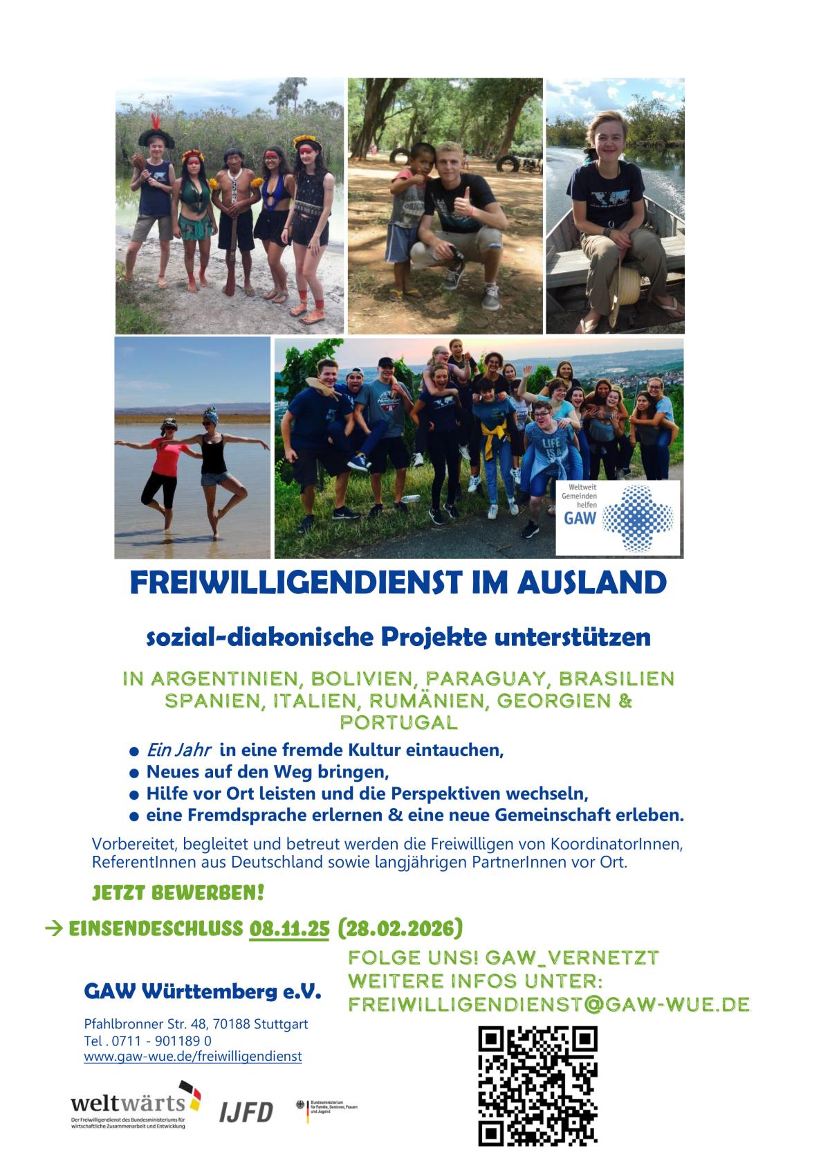 Flyer Freiwilligendienst 2026 Flyer Freiwilligendienst 2026