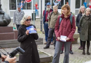 Stolpersteinrundgang ZZ am 19.10.2024 | Foto: (c) Kirchenkreis-Naumburg-Zeitz, Ilka Ißermann