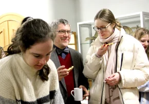 Andacht Bischof Kramer in Schulpforte mit anschließendem Pizza-Essen | Foto: (c) Landesschule Pforta