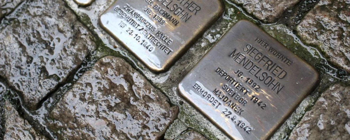 Stolpersteine der Familie-Mendelsohn in Zeitz von 2020